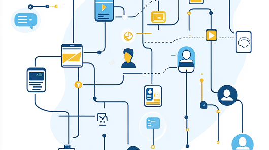 User flow and journey mapping board