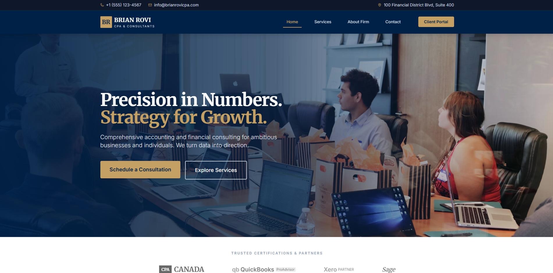 Brian Rovi portfolio website screenshot